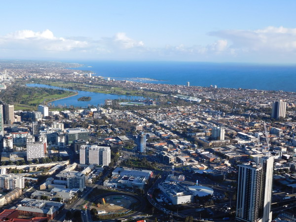 View from Eureka Tower Melbourne
